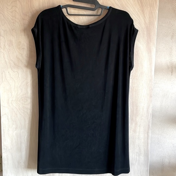 Chico’s Travelers Black Sleeveless Jersey Knit Top Women’s Sz 2 (L) - Picture 2 of 7